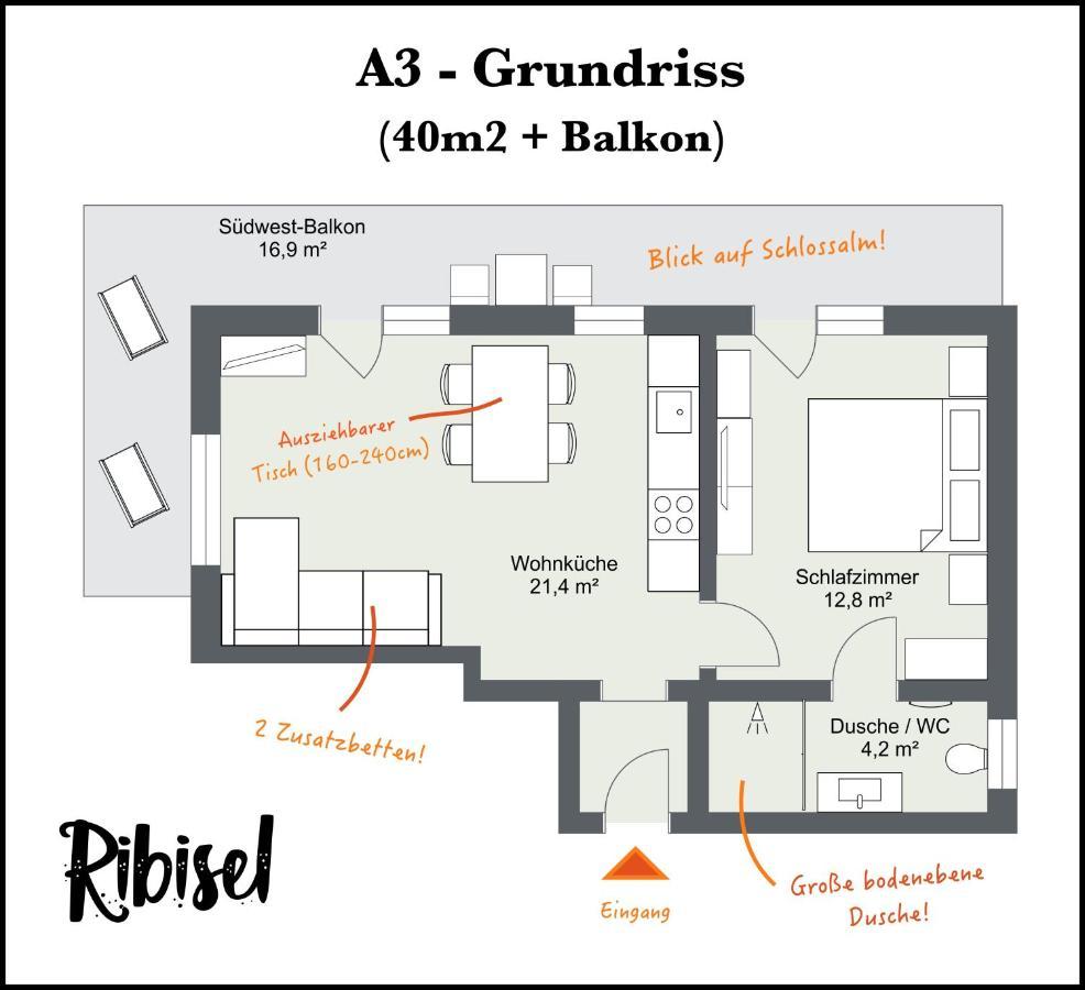 Ribisel Apartments Fuer Familien - Alpentherme Inklusive! 巴特霍夫加施泰因 外观 照片